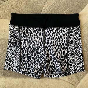 Lorna Jane Snow Leopard Printed Running Shorts